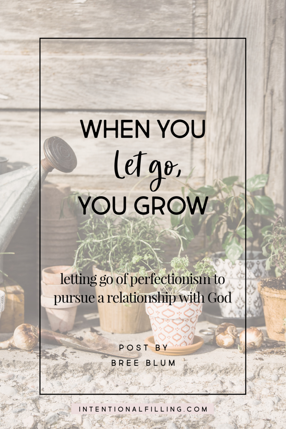 When You Let Go, You Grow: Giving Up Perfectionism to Pursue a Relationship with God | Intentionalfilling.com
