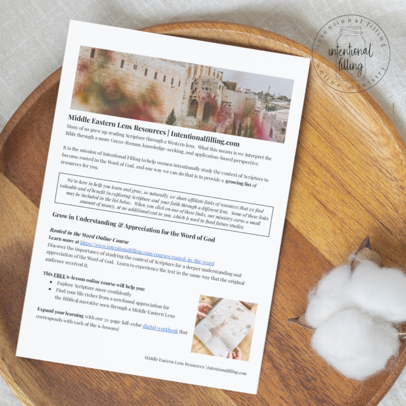 Middle Eastern Lens Resources | Intentionalfilling.com