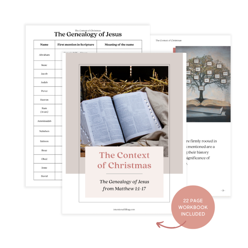 2022 The Context of Christmas Workbook | Intentionalfilling.com