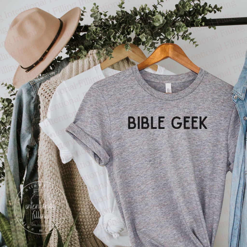 Bible Geek Crewneck T-shirt | Intentionalfilling.com