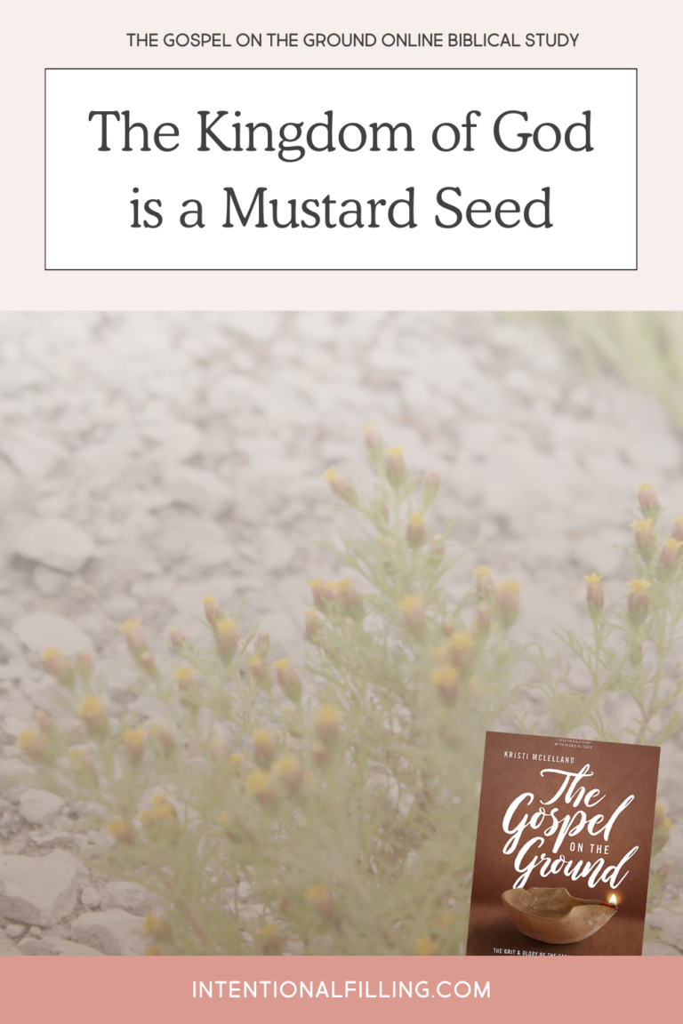 The Gospel on the Ground Online Biblical Study - The Kingdom of God is a Mustard Seed | Intentionalfilling.com