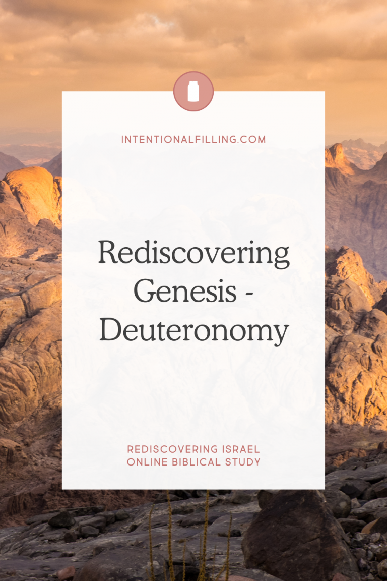 Rediscovering Genesis thru Deuteronomy - Rediscovering Israel Online Biblical Study | Intentionalfilling.com