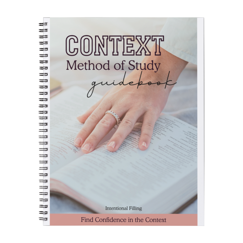 CONTEXT Method of Study Guidebook | Intentionalfilling.com