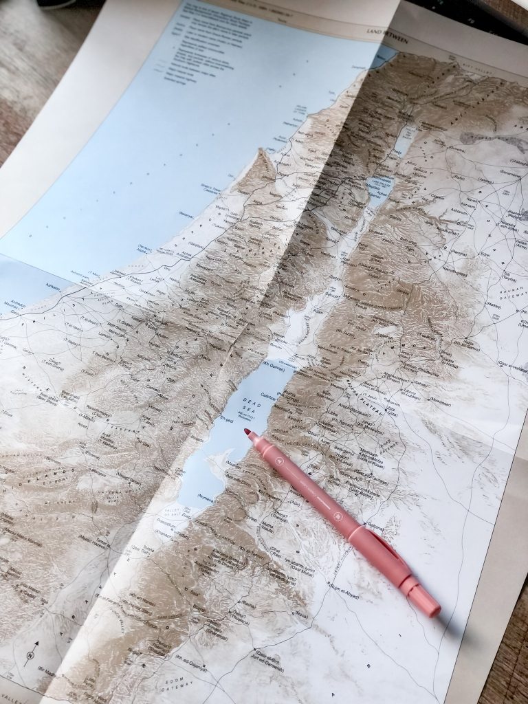 Biblical Backgrounds 17x22" Map of Israel | Intentionalfilling.com