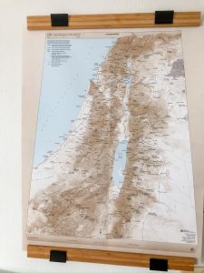 Biblical Backgrounds 17x22" Map of Israel | Intentionalfilling.com