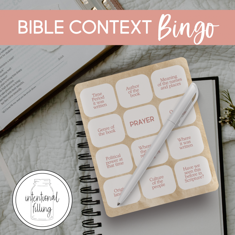 Bible Context Bingo